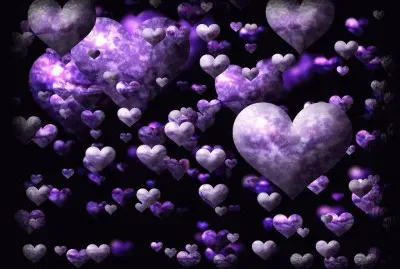Purple Hearts jigsaw puzzle