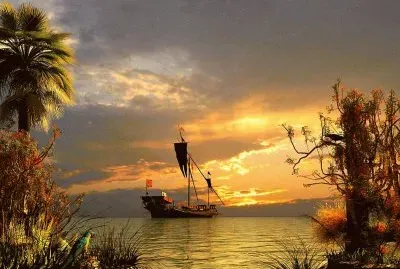 Sailboat at Sunset