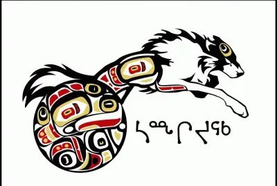Inuits tribal art  Wolf