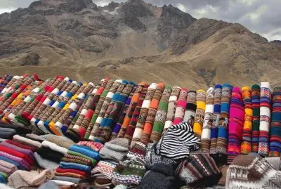 Selling Handwork in the Mountains  Peru