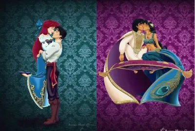 Ariel Eric + Jasmine Aladdin jigsaw puzzle