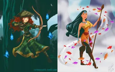Merida Pocahontas jigsaw puzzle