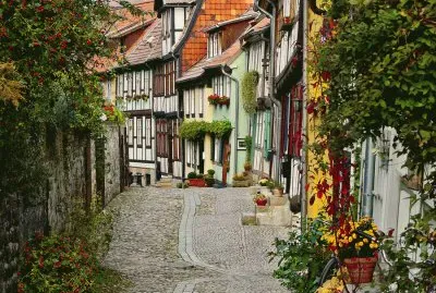 Street in Quedlinburg  Harz