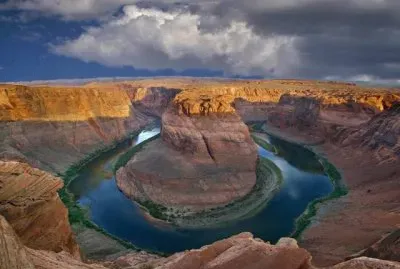 Oxbow in river