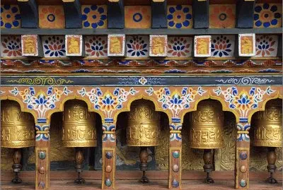 Prayercylinder  Bhutan