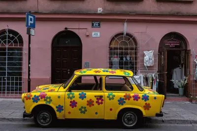 Cheerful Trabant   former DDR product