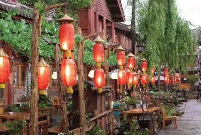 Restaurant in Lijiang  Yunnan  China jigsaw puzzle