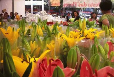 Comprando flores