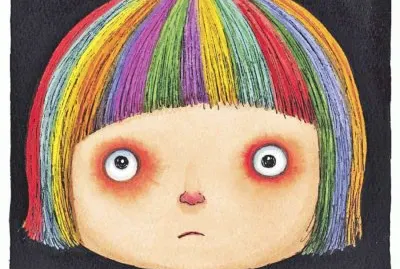 niÃ±a con pelo de colores jigsaw puzzle
