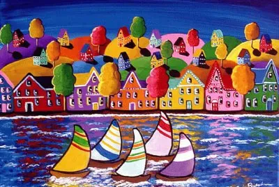 Whimsical Sailing jigsaw puzzle