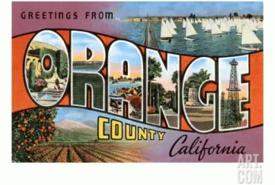 Greetings From Orange County California jigsaw puzzle