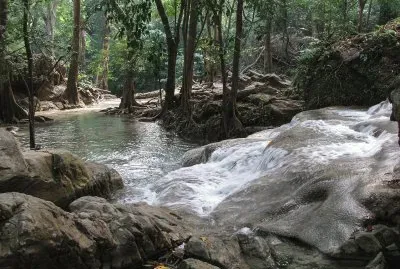Erewan falls 2 Kanchananburi Thailand