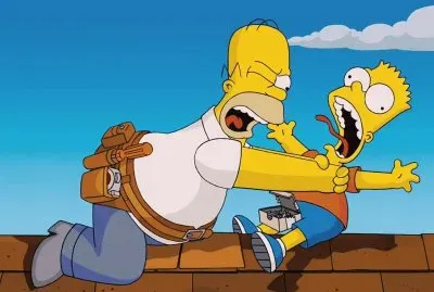 homero estrangulando a bart