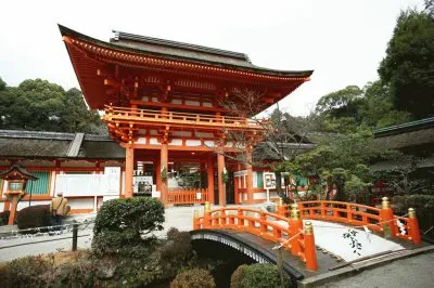 Kamigano Temple Tower Gate  Kyoto  Japan