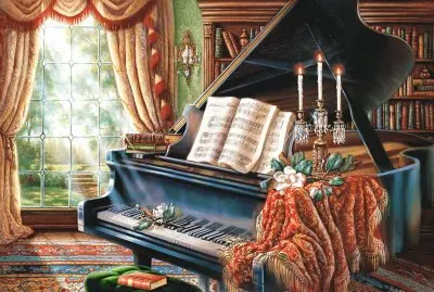 Piano jigsaw puzzle