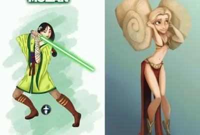 StarWars Mulan Rapunzel jigsaw puzzle