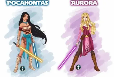 StarWars Pocahontas Aurora jigsaw puzzle