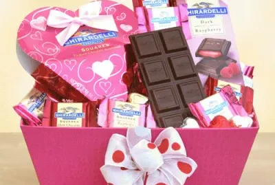 Ghirardelli Valentine Gift Basket-San Fransico