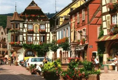 Central Square  Kayserberg Alsace  France