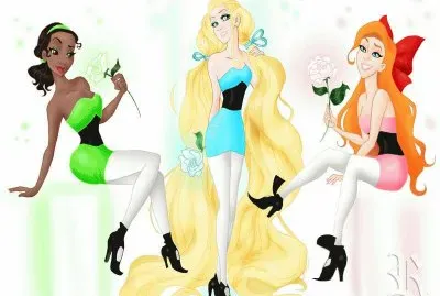 Tiana Rapunzel Giselle