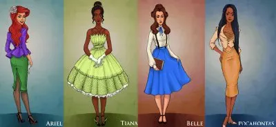 Ariel Tiana Belle Pocahontas