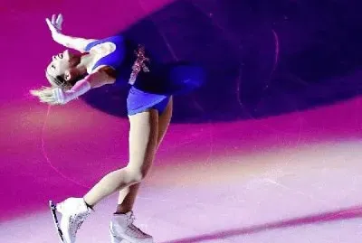 Figure Skater in Purple-2014 Winter Games
