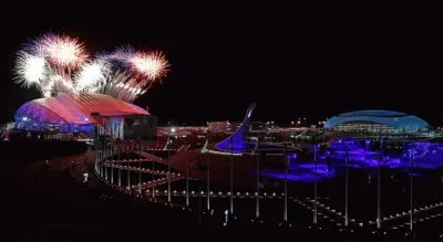 Fireworks Over 2014 Olympic Park-Sochi jigsaw puzzle