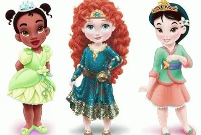 פאזל של Tiana Merida Mulan