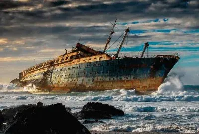 Naufragio del SS America. Fuerteventura, Islas Can jigsaw puzzle