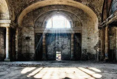 פאזל של EstaciÃ³n Central de Michigan. Detroit, EEUU.