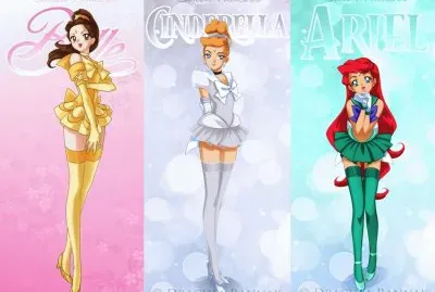 Belle Cinderella Ariel