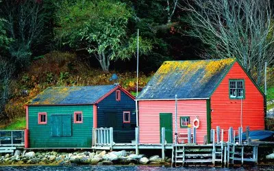Fishing Village Blandford  Nova Scotia  Canada