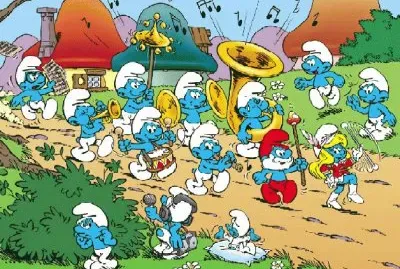 פאזל של PITUFOS DESFIL4NDO