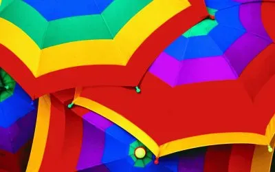 פאזל של Rainbow Umbrellas