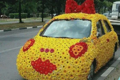 פאזל של Flower Car