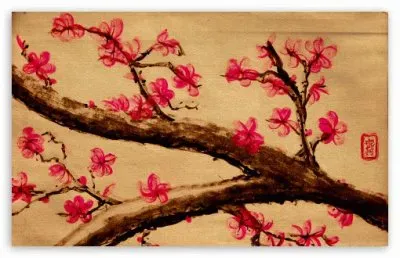 Cherry Blossom painting  China jigsaw puzzle