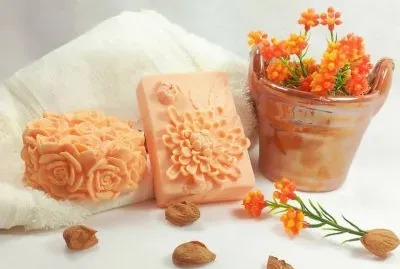Flor de SabÃ£o cor laranja