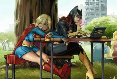 batgirl y supergirl