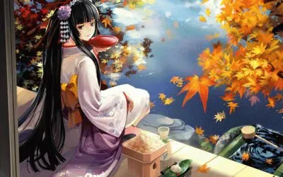 Asian Girl at the waterside