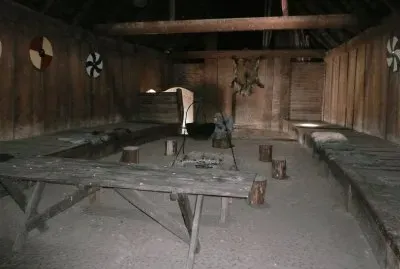 Inside longhouse Trellenborg