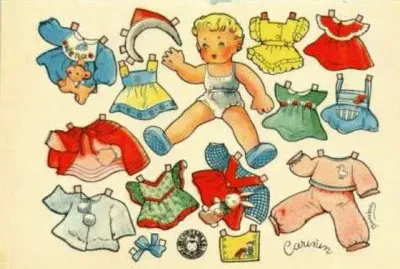 Recortables de muÃ±ecas de toda la vida