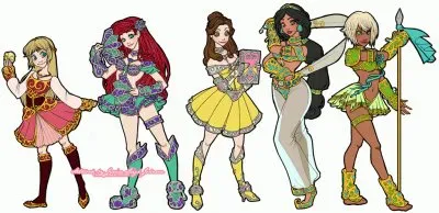 Eilonwy Ariel Belle Jasmine Kida
