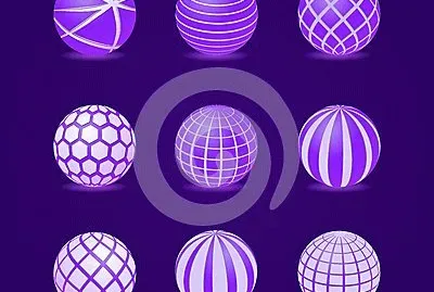 Icons of Purple  Round Balls