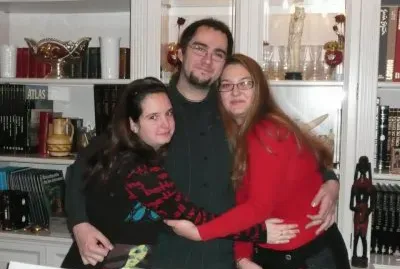 Con su hermana y cuÃ±ado jigsaw puzzle