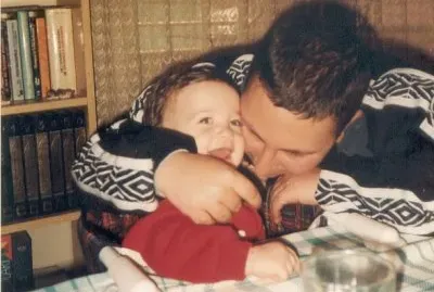 Con mi primo y padrino