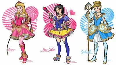 פאזל של Aurora SnowWhite Cinderella