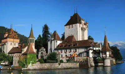 Oberhofen Castle  Lake Thun  Switzerland