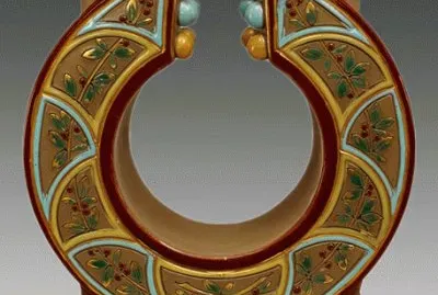 Sarreguemines French Vase