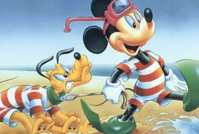 Mickey Mouse goes Snorkeling