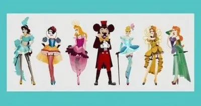 פאזל של Mickey   Princesses